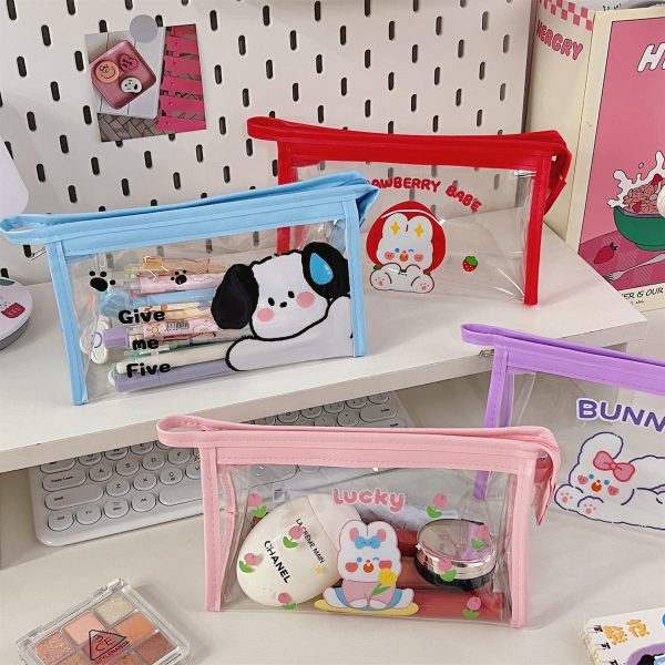 Kawaii Large Capacity Transparent Pencil Bags