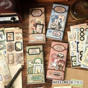 Vintage 20 Sheets Sticker Books