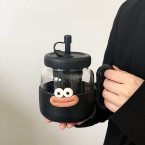 1000 ML Kawaii Water Bottle With Straw