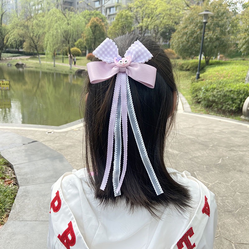Cartoon Purple Bow Main