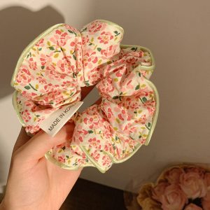 Daisy Scrunchies Green