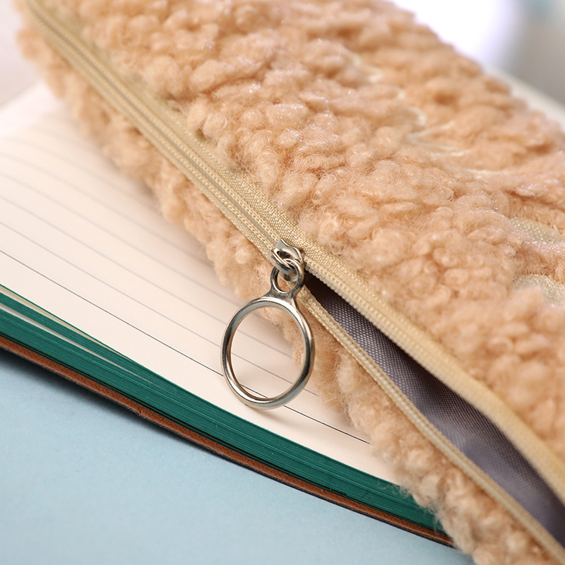 Furry Cat's Plush Pencil Bag