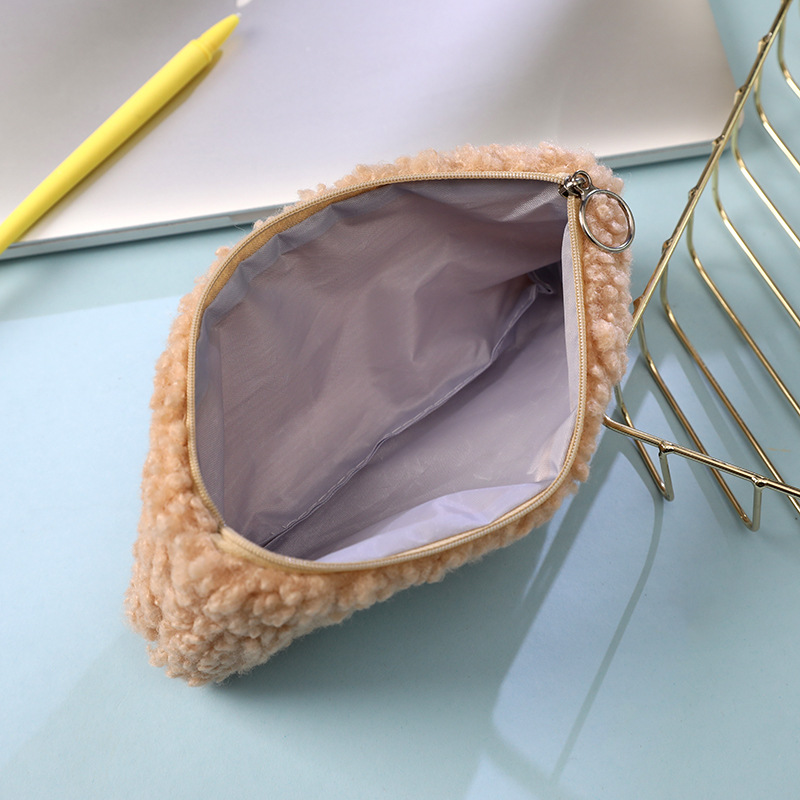 Furry Cat's Plush Pencil Bag