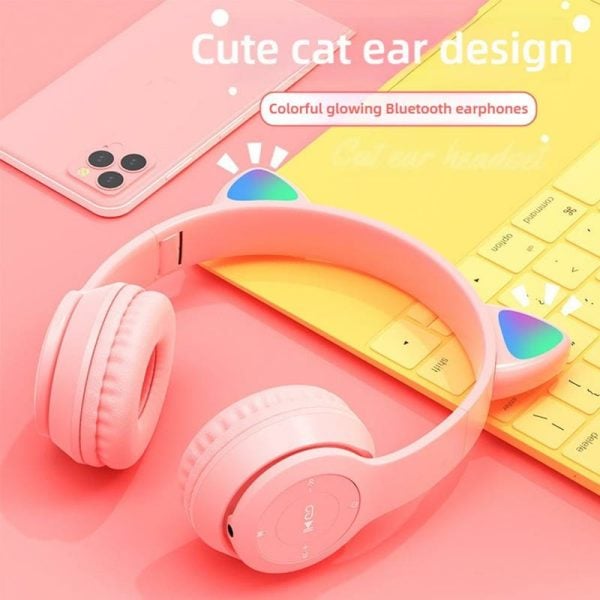 Kawaii Cat Ear Light Flashing Headphone