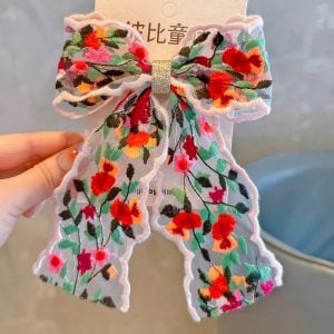 Multi Embroidered Bow
