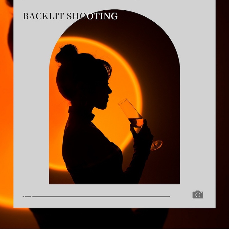 Rabbit Sunset Projection Night Light