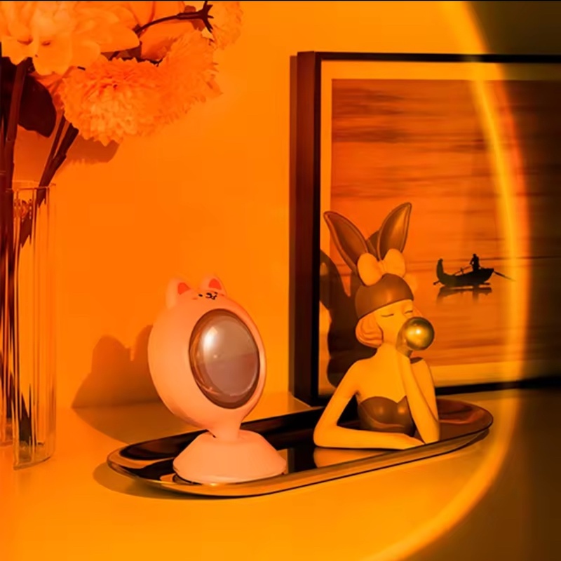 Rabbit Sunset Projection Night Light