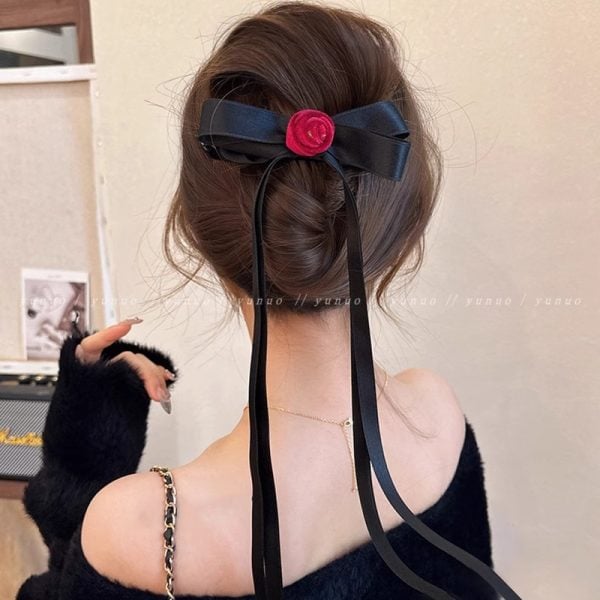 Rose Ribbon Clip 1