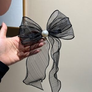 Soft Black Pearl Bow