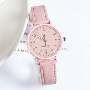Aesthetic Leather Small Dial Watch