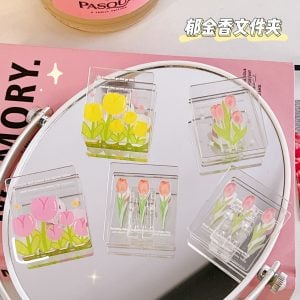 Aesthetic Transparent Tulip Clip