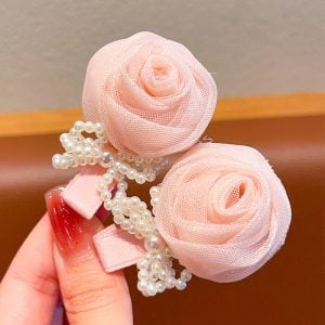 Fresh Pink Rose Clip