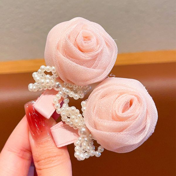 Fresh Pink Rose Clip