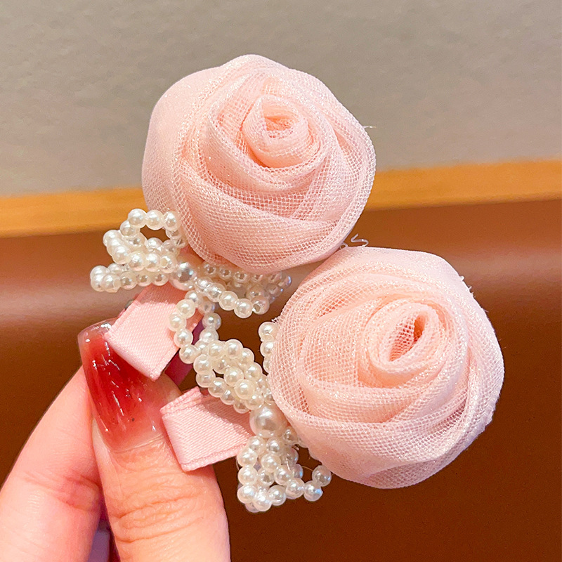 Fresh Pink Rose Clip