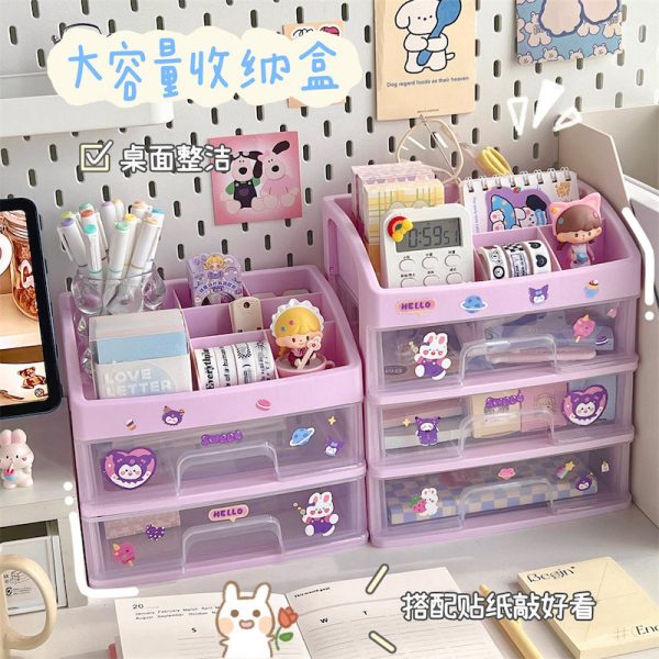 Kawaii Large Transparent Storage Box