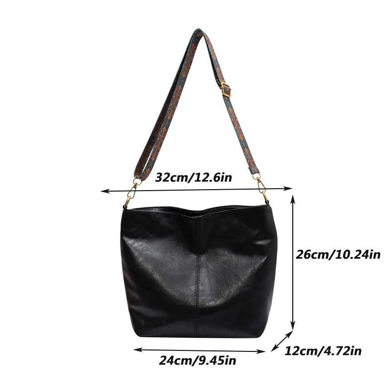 Vintage Leather Shoulder Bag - Image 3