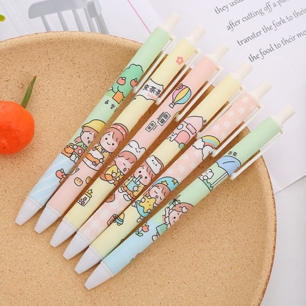 Cute Girl Press Gel Pen main