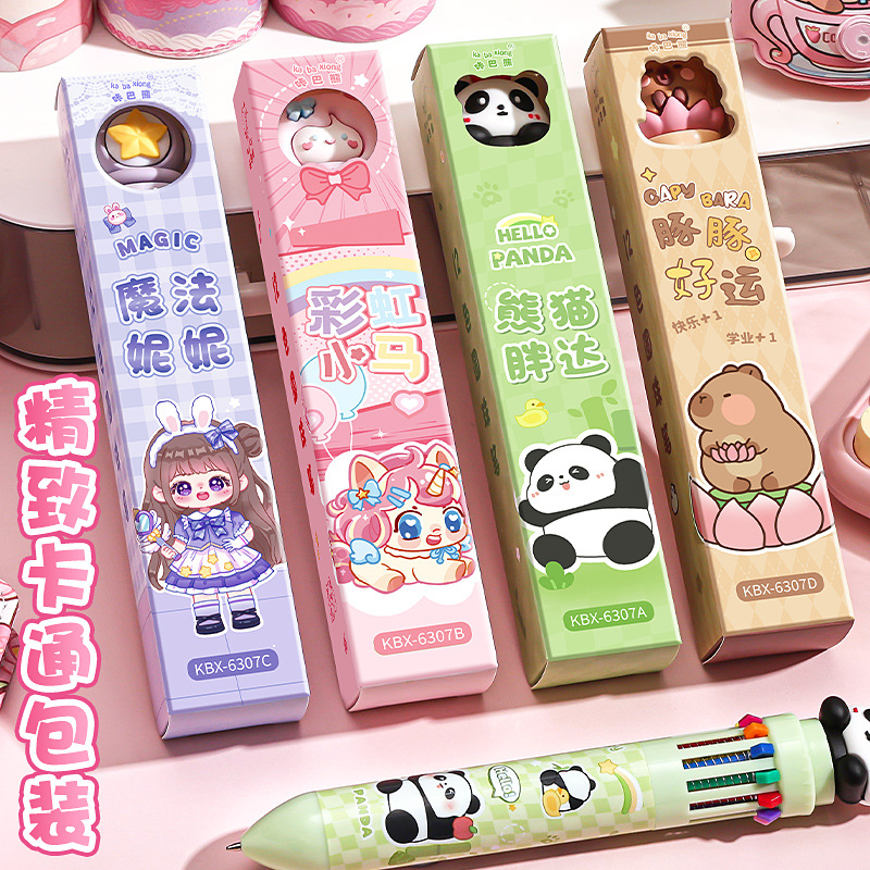 Cartoon Push-Type Multi-Color Ballpoint Pen - Image 3