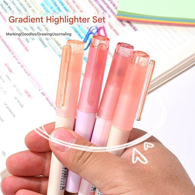 Neon Vision Eye Care Soft Tip Highlighter Set 4pcs