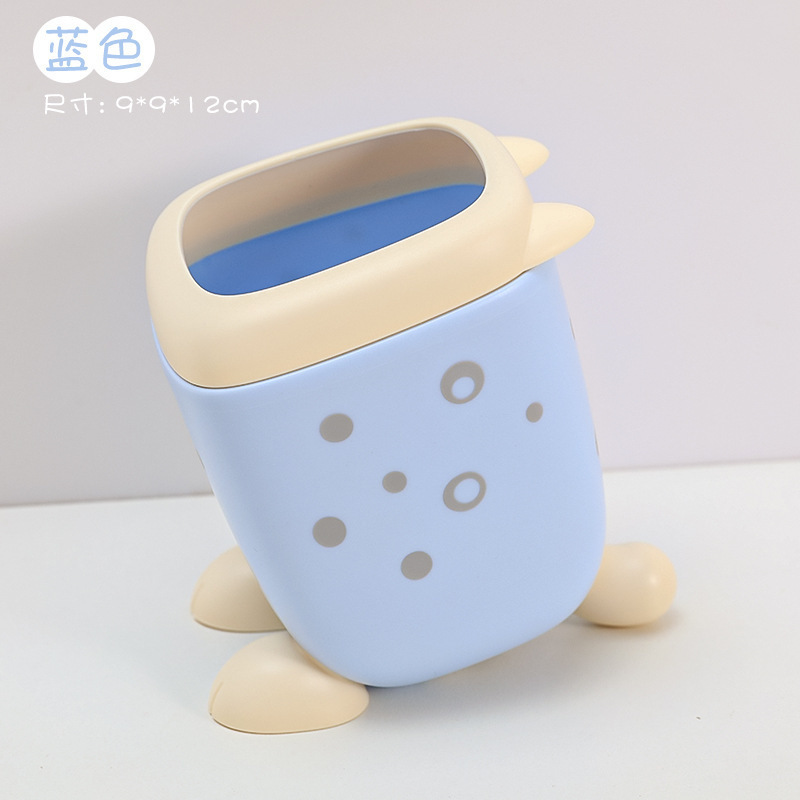 Creative Cartoon Leopard Pen Holder blue