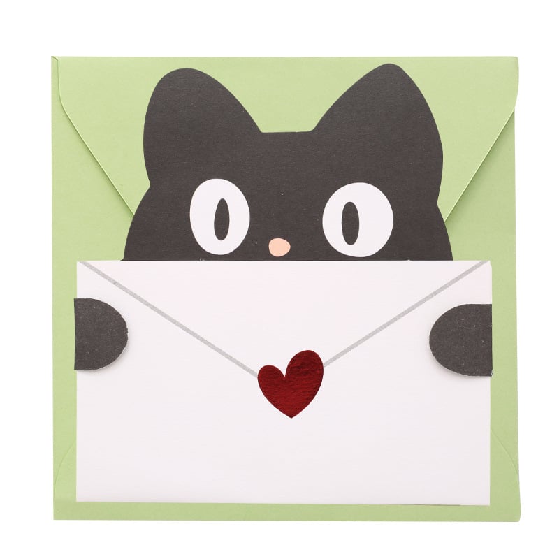 Cute Cartoon Greeting Card with Envelop - Image 2