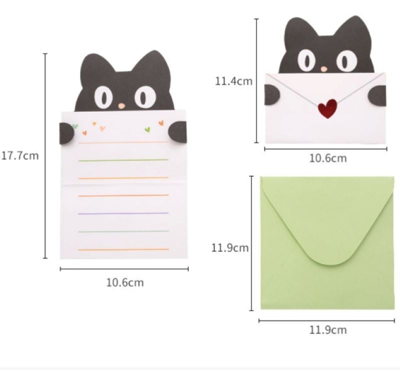 Cute Cartoon Greeting Card Size