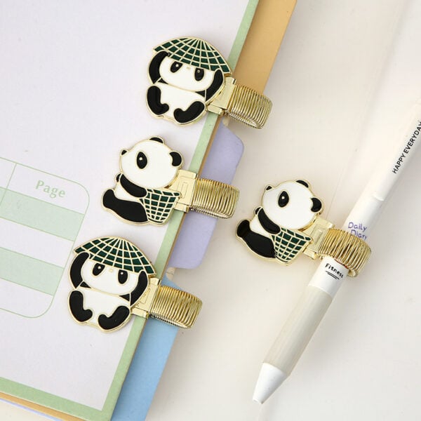 Cute Panda Metal Pen Clip and Bookmark main