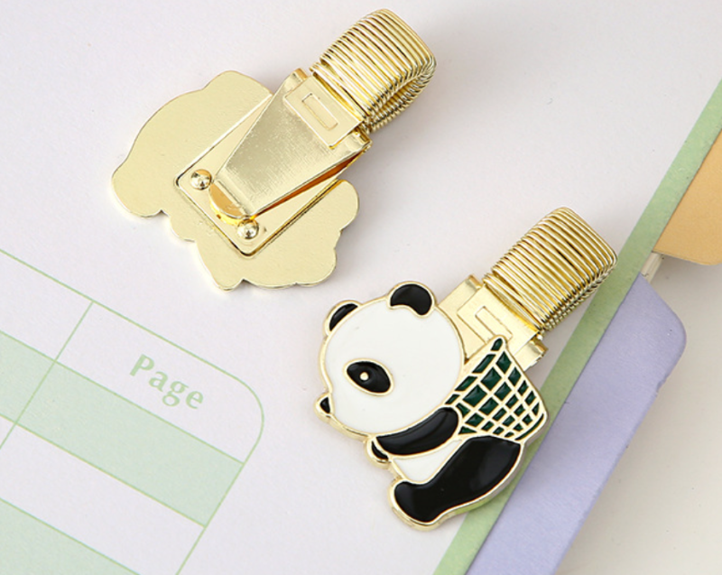 Cute Panda Metal Pen Clip and Bookmark - Image 3