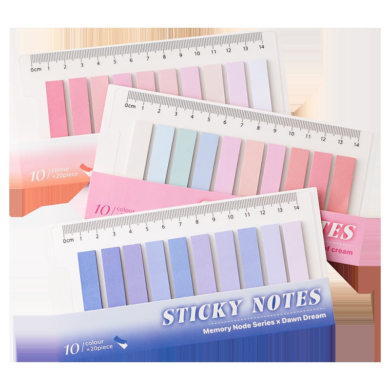 200 Pcs Morandi Index Sticky Notes main 1