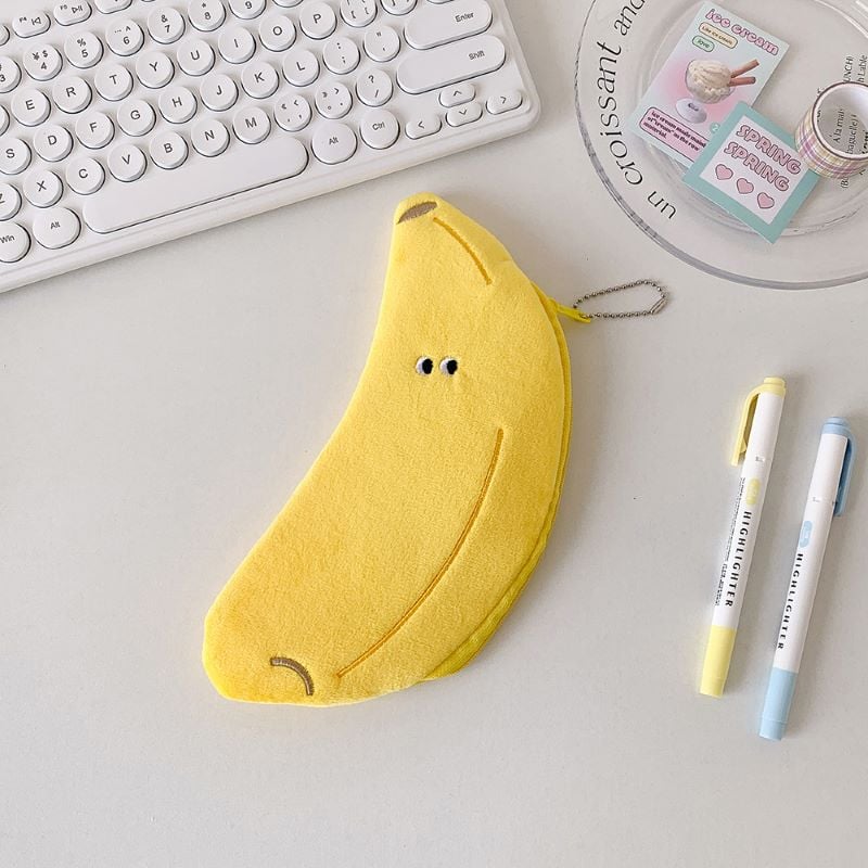 Cartoon Fruit Series Cute Pencil Bag banana