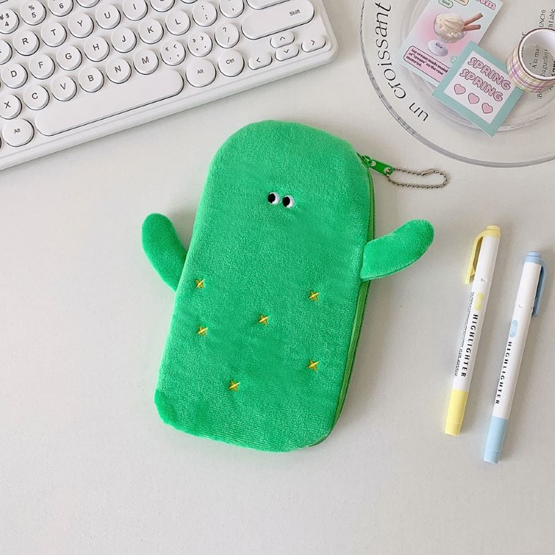 Cartoon Fruit Series Cute Pencil Bag catctus