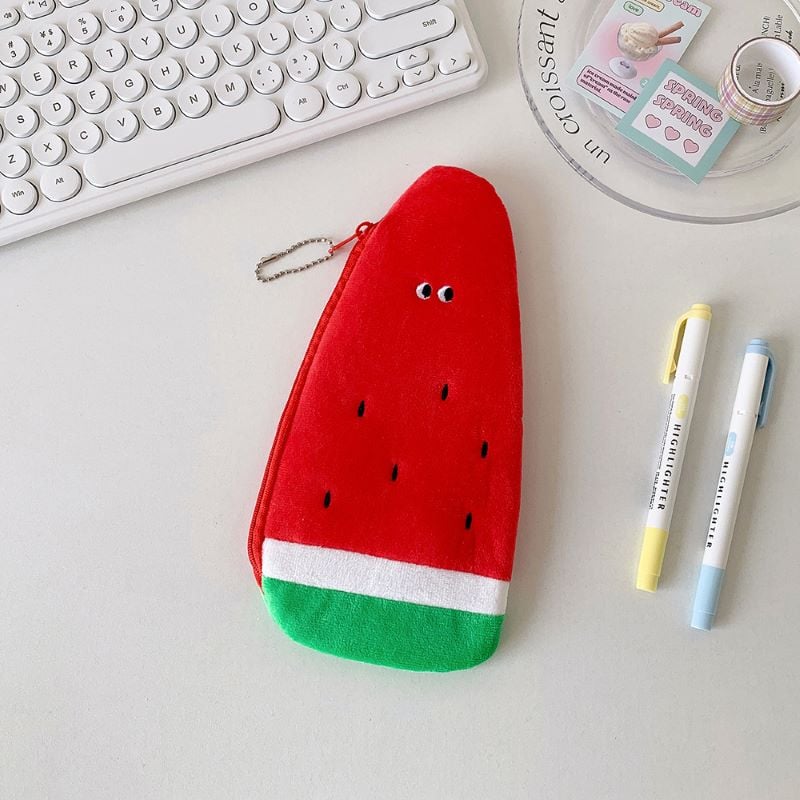 Cartoon Fruit Series Cute Pencil Bag watermelon