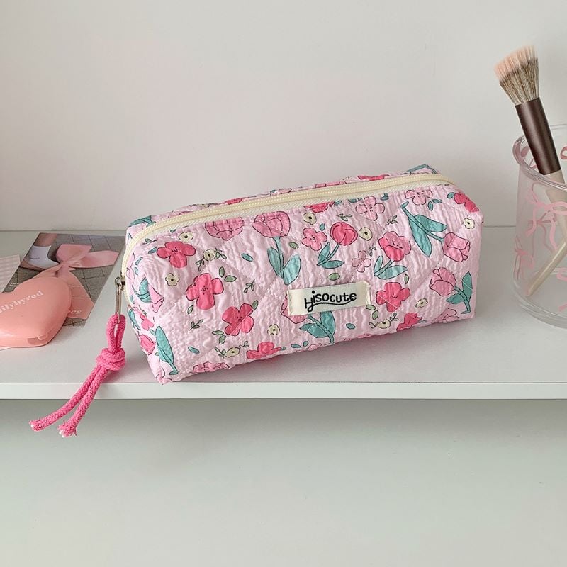 Cartoon Themed High Quality Large Pencil Pouch pink