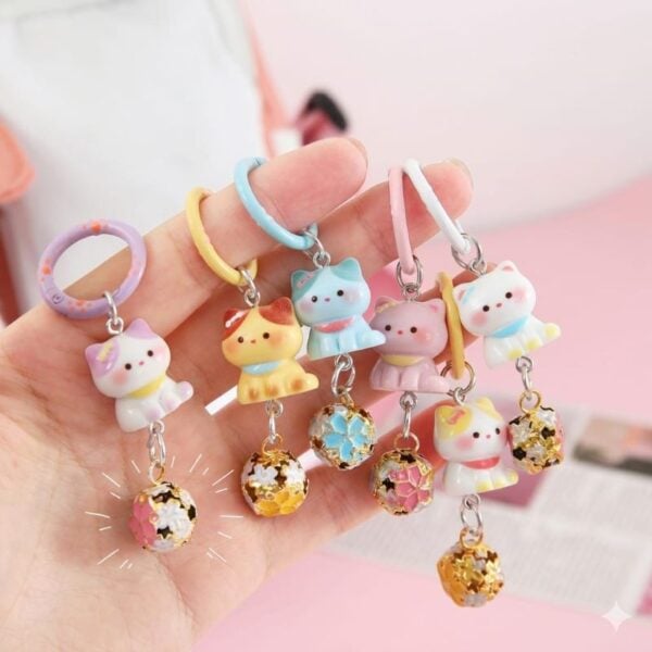 Cute Cat Keychain main