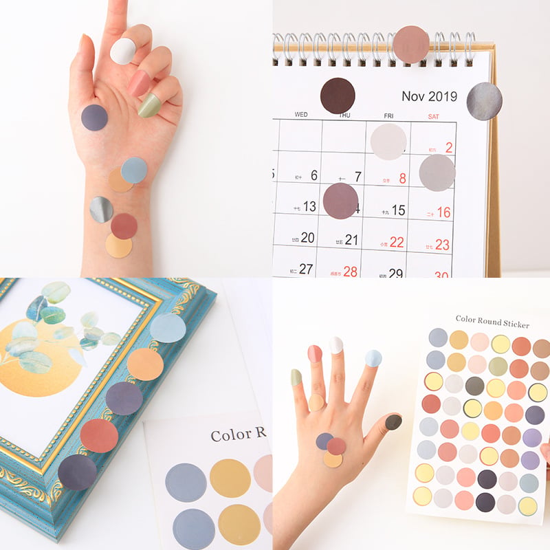Morandi Colorful Dot Stickers - Image 2