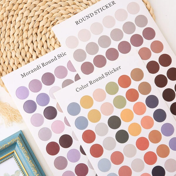 Earth Colorful Dot Stickers main