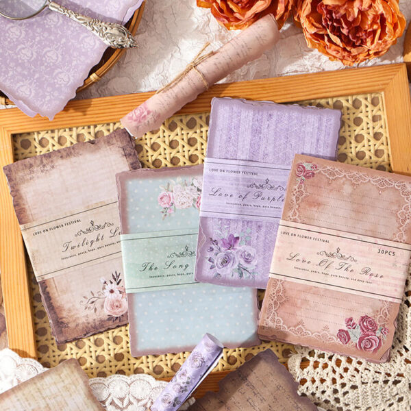 Floral Style Journal Background Paper