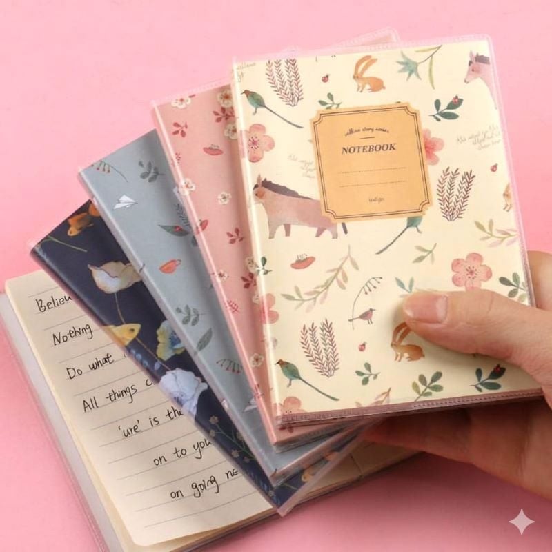 Floral Themed Mini Notebook main