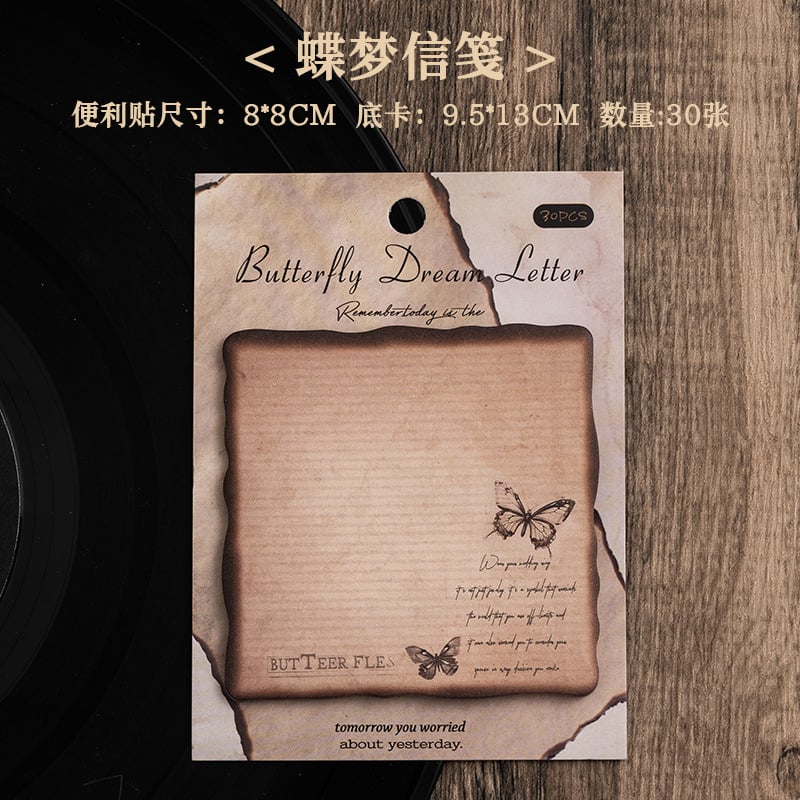 Burnt Themed Retro Sticky Notes dream