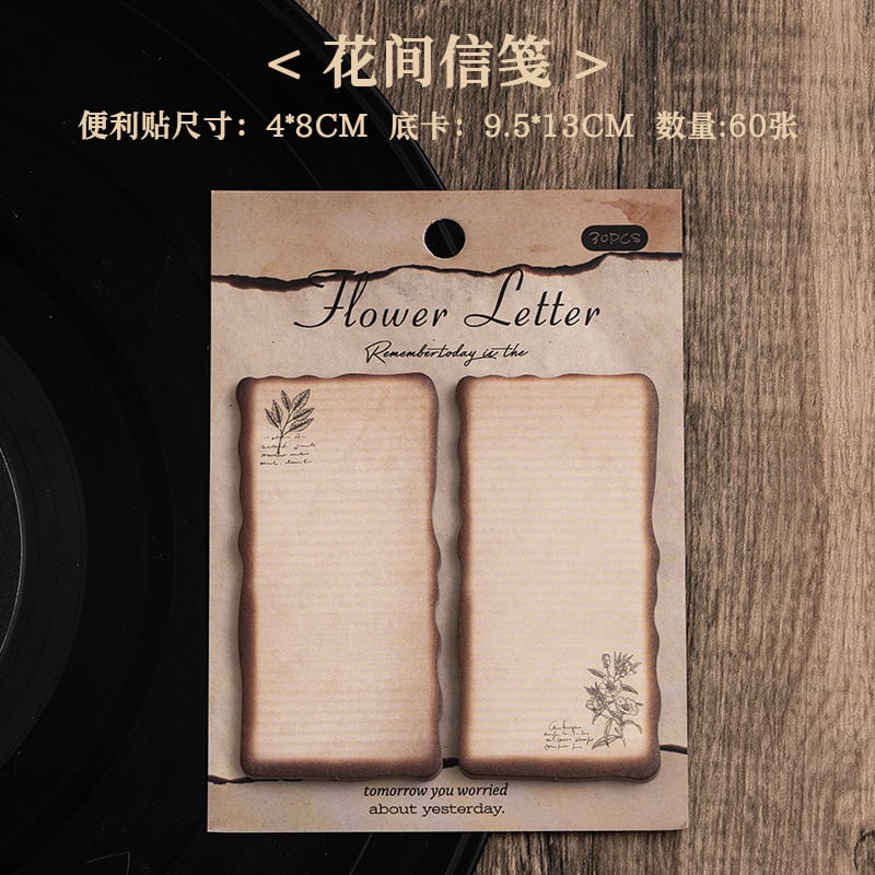 Burnt Themed Retro Sticky Notes flower