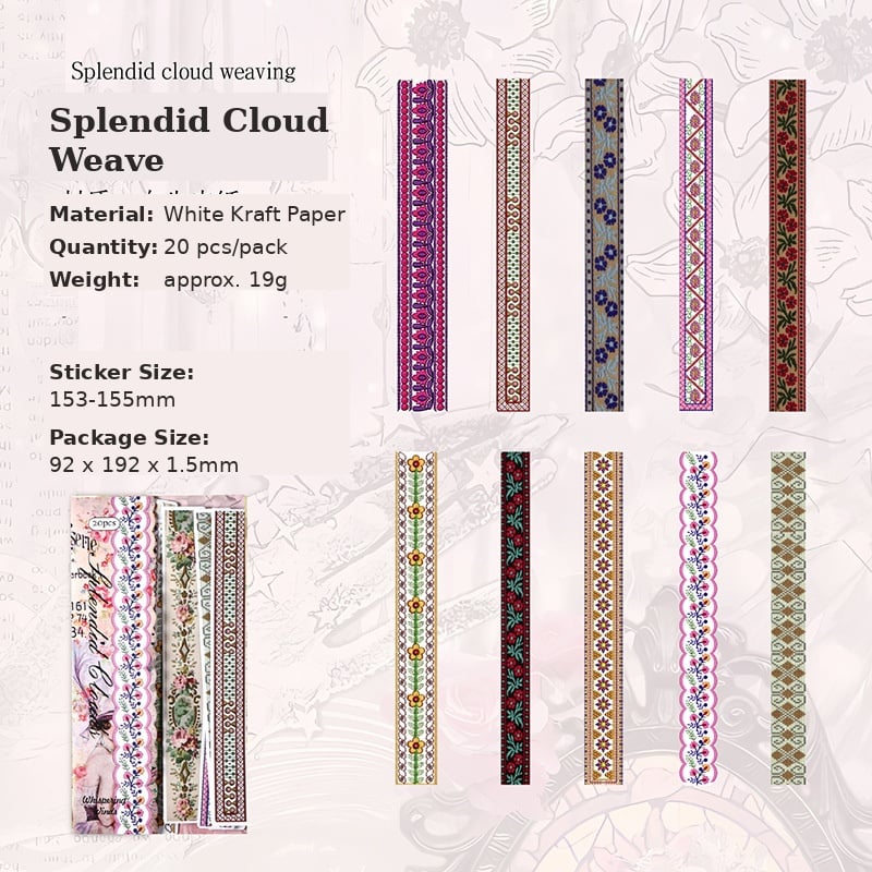 Handmade Long Strip Stickers splendid