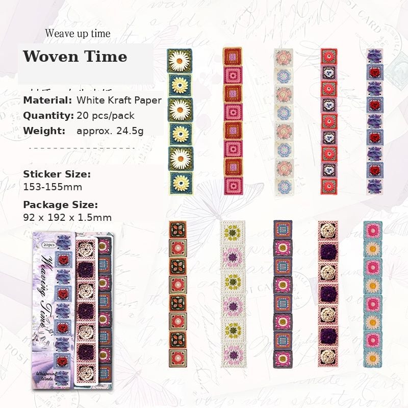 Handmade Long Strip Stickers weaving