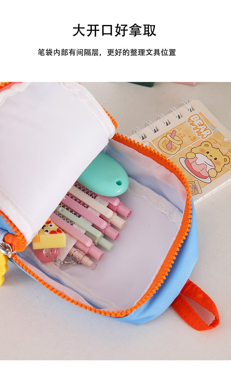 Mini School Bag Themed Pencil Bag - Image 2