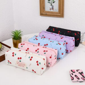 Red Cherry Cute Portable Pencil Bag main 2