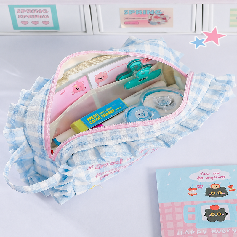 Cute Lucky House Large-Capacity Pencil Bag