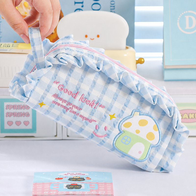Cute Lucky House Large-Capacity Pencil Bag