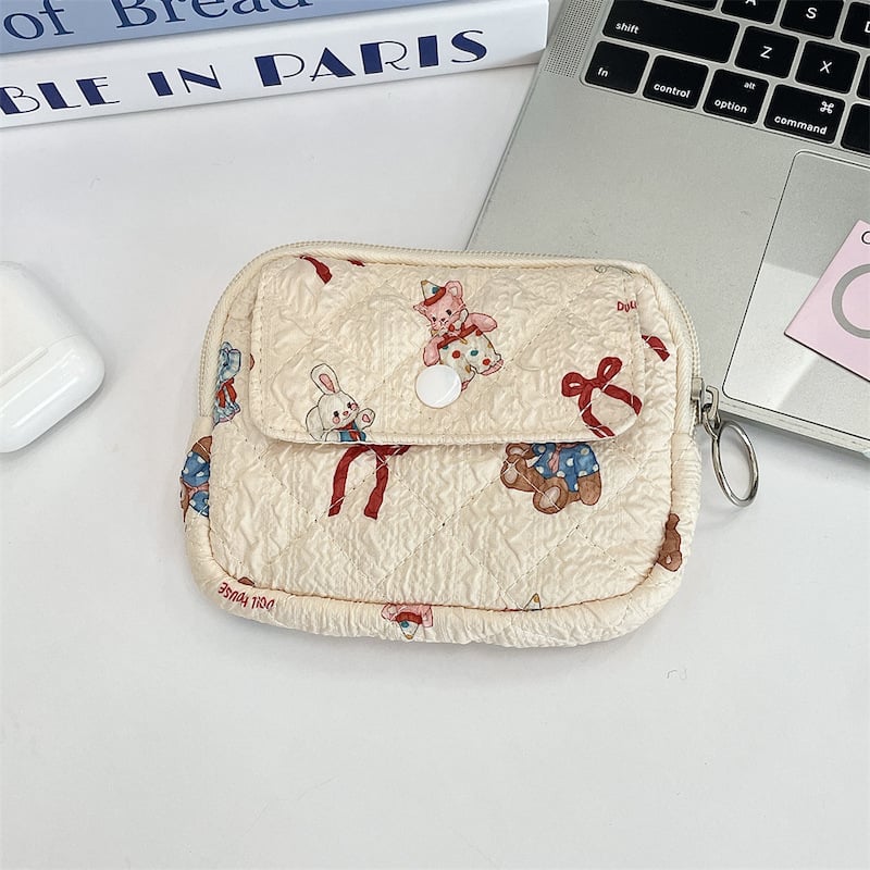 Cartoon Floral Multi-Functional Storage Bag