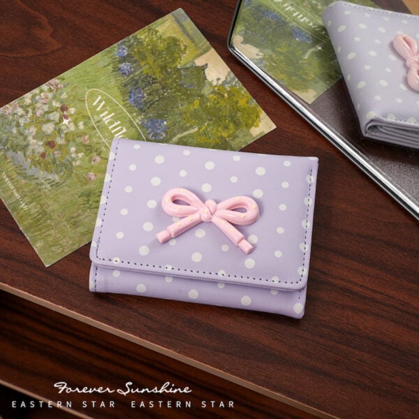 Polka Dot Bow Wallet